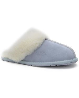 Aus Wooli Sheepskin Wool Shelley Slippers - Grey