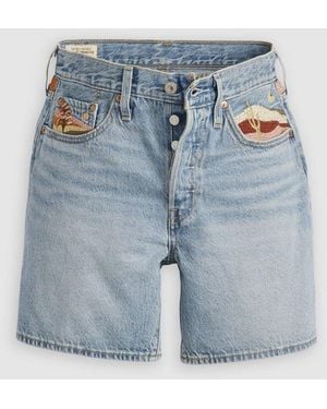 Levi's Levi's Desert Utopia Short 501 Mid Thigh - Blue