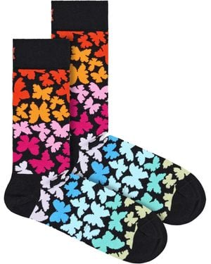 Happy Socks Novelty Butterfly Design - Blue