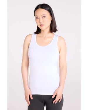 Mountain Warehouse 'Keep The Heat' Thermal Vest Quick Dry Base Layer Tank Top - White