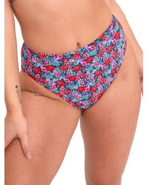 Curvy Kate Kitsch High Waist Bikini Brief - Blue