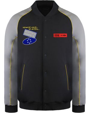 Castore Bull Racing F1 20Th Anniversary Bomber Jacket Cotton - Black