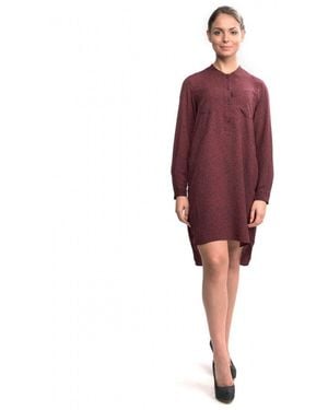 French Connection Callie Collarless Dress - Red