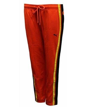 PUMA X Rihanna Fenty Logo Track Trousers Cotton - Red