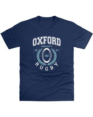 Park Fields Oxford University Rugby T-Shirt Cotton - Blue