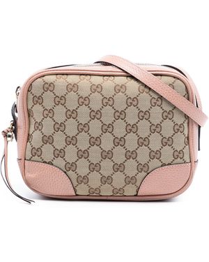Gucci Pre-Owned Gg Canvas Bree Crossbody - Pink