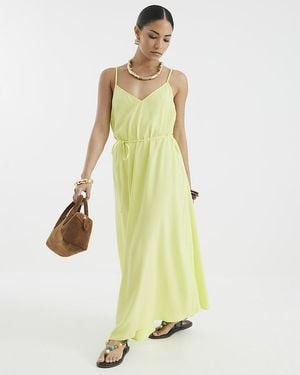 River Island Maxi Dress Petite Lime Sleeveless - Yellow