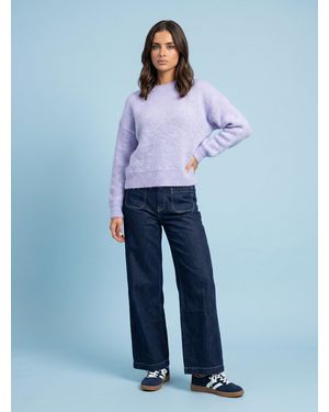 Urban Bliss Wool Blend Jumper - Blue