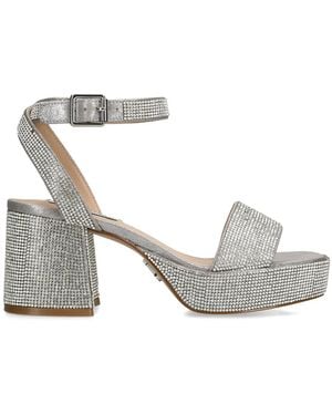 Steve Madden Mercerr Sandals Fabric - Grey