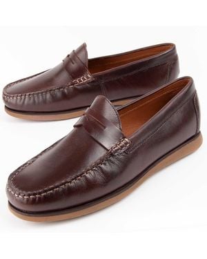 Purapiel Moccasin Mocca7 Leather - Brown