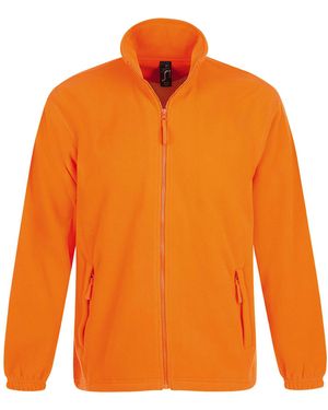Sol's North Full Zip Outdoor Fleece Jacket - Orange