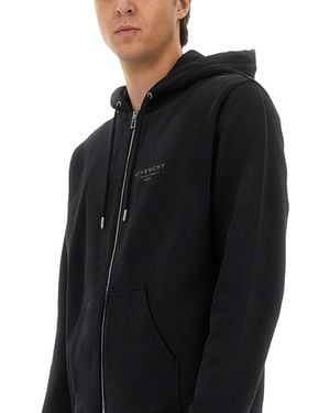 Givenchy Full Zip Hoodie - Black