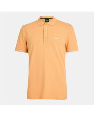 BOSS Paule Short Sleeve Polo Shirt - Orange