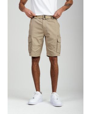 Tokyo Laundry Cotton Cargo Shorts - Natural