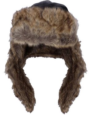 KTZ Accessories Image Leather Trapper Hat - Brown
