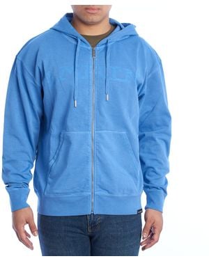 La Martina Regular Fit Zip Up Hoodie Tmf319-Js329 - Blue