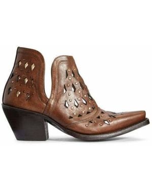 Ariat Dixon Amber Boots Patent Leather - Brown