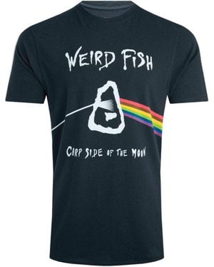 Weird Fish Carp Side Of The Moon Floyd T-Shirt () Cotton - Blue