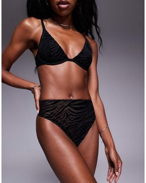 ASOS Mila High Waist Thong - Black