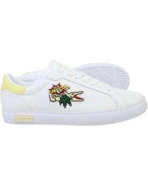Lacoste Powercourt 222 7 Cfa Trainers Leather - White
