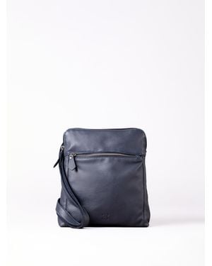 Lakeland Leather Enderley Cross Body Bag - Blue