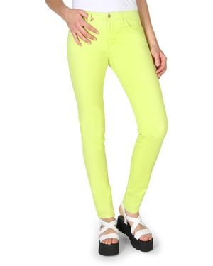 Armani Jeans Long Stretch Fabric Trousers 3Y5J28-5Nzxz - Yellow