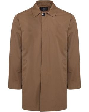 Harry Brown London Mud Single Breasted Trench Coat - Brown