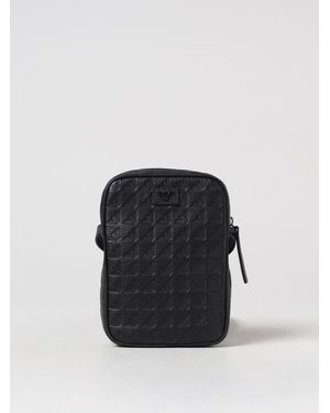 Emporio Armani Crossbody Tas Geometrisch Patroon - Zwart