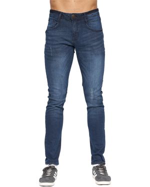 Duck and Cover Tranfold Slim Jeans (Dark Wash) - Blue