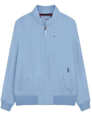 Lambretta Shower Resistant Harrington Jacket (Powder) - Blue