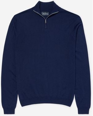 Oliver Sweeney Mid Thornby Merino Wool Blend Jumper - Blue