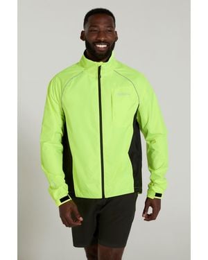 Mountain Warehouse 'Adrenaline' Cycling Jacket Reflective Waterproof Coat - Green