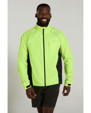 Mountain Warehouse 'Adrenaline' Cycling Jacket Reflective Waterproof Coat - Green