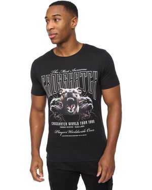 Crosshatch Dogz T-shirt (zwart)
