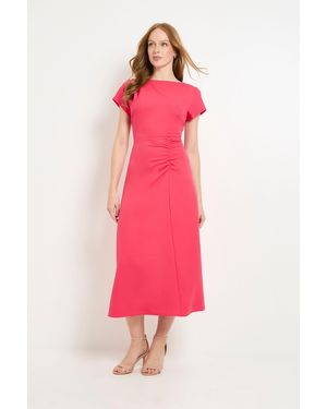 PRINCIPLES Seam Waist Fit & Flare Dress - Pink