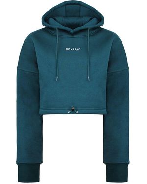 BOXRAW Johnson Cropped Hoodie - Green