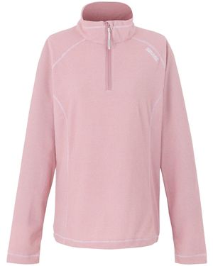 Regatta Great Outdoors /Ladies Montes Half Zip Fleece Top (Lilas/Powder Lilac) - Pink