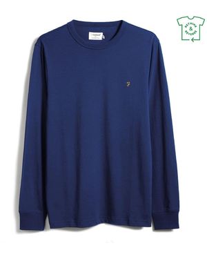 Farah Sleeve Dennis T-Shirt - Blue