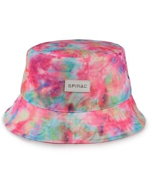 Spiral Accessories Logo All Around Brim Panel Bucket Hat - Pink