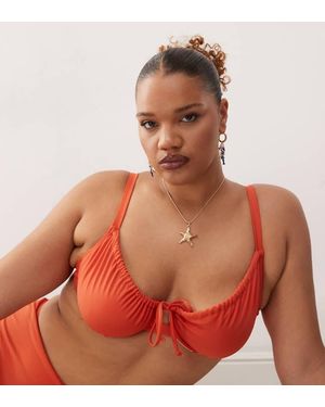 Collusion Curve Mix And Match Underwire Bikini Top - Red
