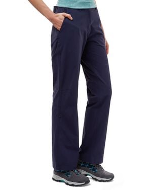Peter Storm Stretch Roll-Up Water Repellent Walking & Hiking Trousers With Pockets - Blue