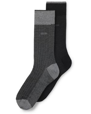 BOSS Pack Of Regular Length Socks - Black