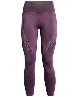 Under Armour Rush Seamless Ankle Leggings - Purple