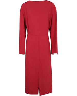 Carven Fitted Dress - Red