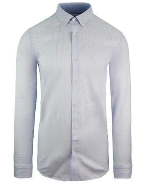 Lacoste Slim Fit Oxford Light Woven Shirt Cotton - Blue