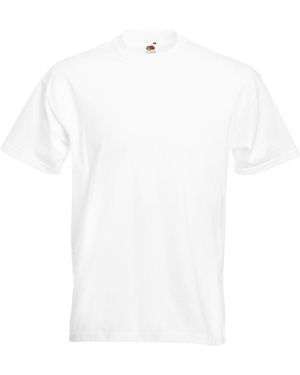Fruit Of The Loom Men's Super Premium Crew Neck T-Shirt - 100% Cotton, Short Sleeve (White, XL) 3 thumbnail image