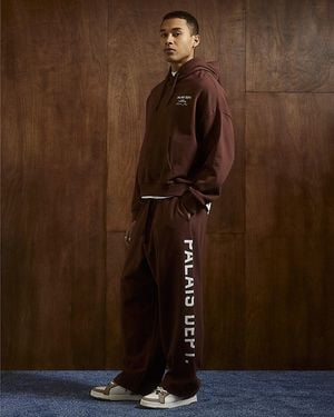 River Island Joggers Palais Dept Wide Leg Cotton - Brown