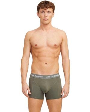 Jack & Jones Jack And Jones Effen Boxershorts Voor (Set Van 3) (Agave) - Groen