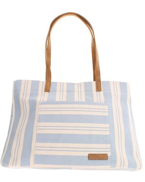 Wynsors Canvas Tote Bag Lucky Popper Fstening - White