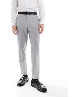 ASOS Smart Tapered Fit Trousers - Grey